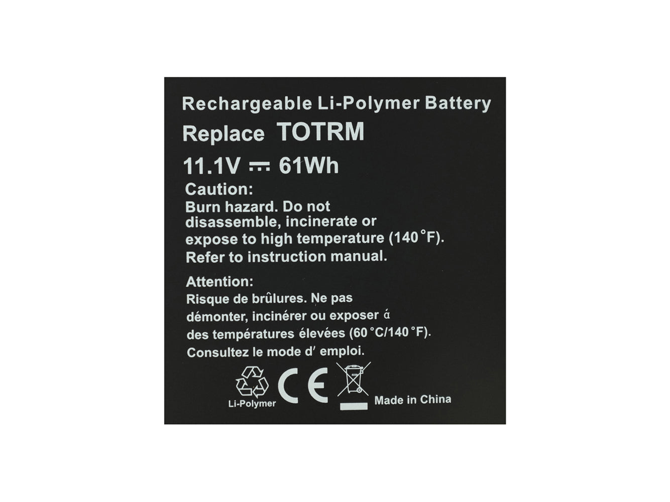 Ersatz für Laptop-Akku der Dell XPS 15 9530-Serie, Precision M3800-Serie