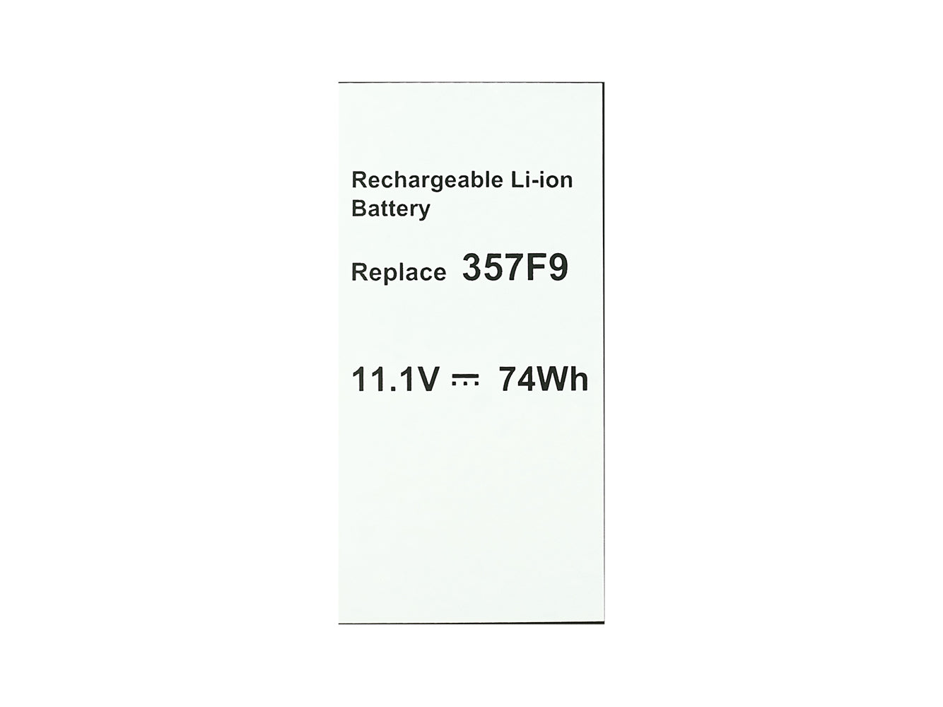 Vervanging voor Dell INS15PD-1548B, INS15PD-1548R, INS15PD-1748B, INS15PD-1748R, INS15PD-1848B, INS15PD-2548B laptopbatterij