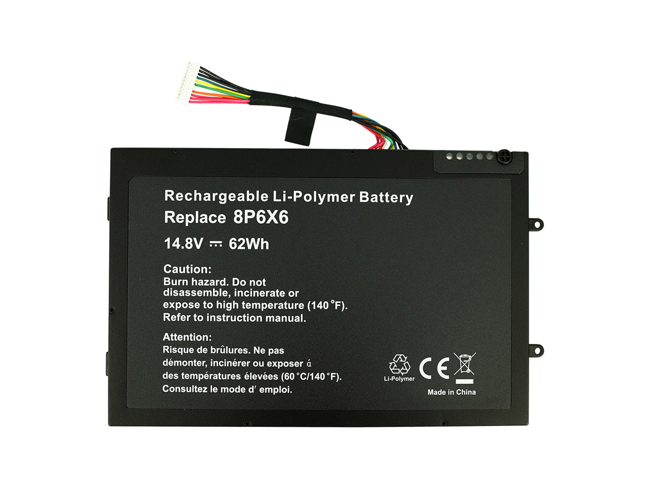 Vervanging voor Dell Alienware M11x R1-serie, Alienware M11X, M14X, PT6V8, R2, R3 laptopbatterij