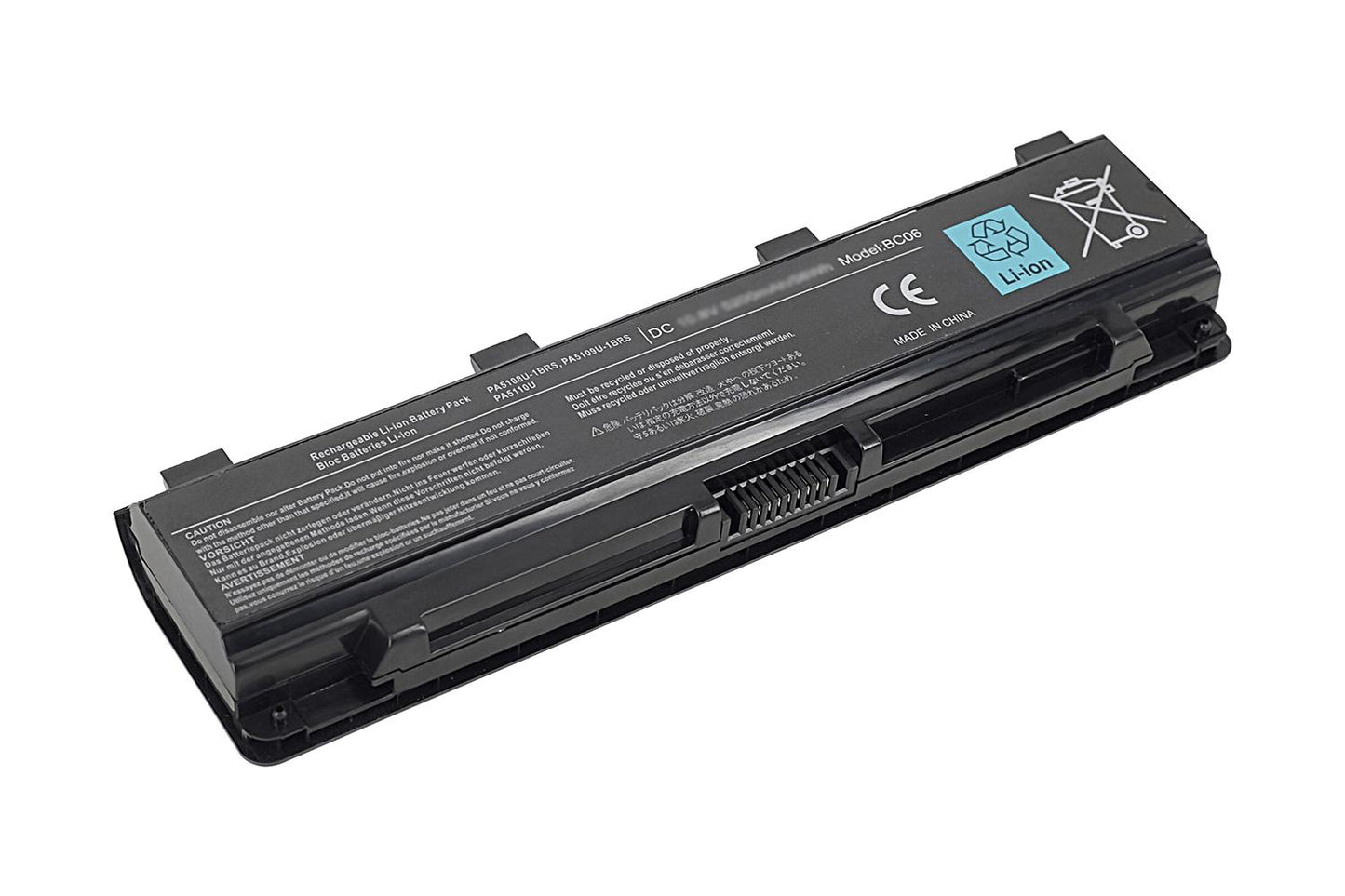 10,8V 5200mAh PA5108U-1BRS Laptopbatteri til Toshiba Satellite C55, C55T, C75D, C50-serien