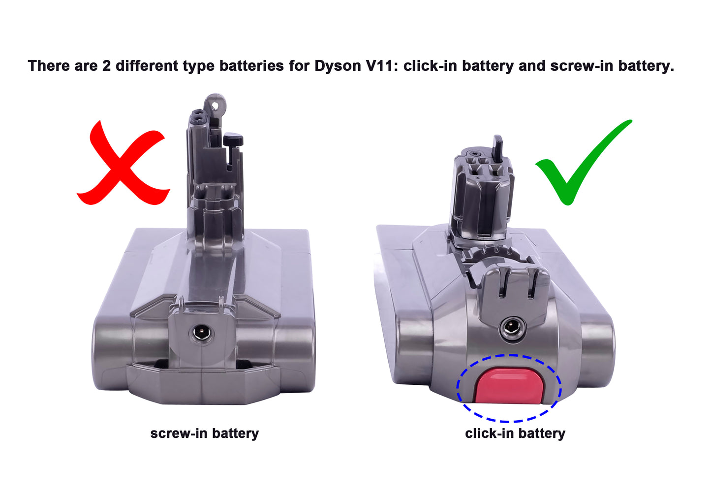 PowerSmart 3900 mAh Akku für Dyson V11 Serie 355983, 970343-06