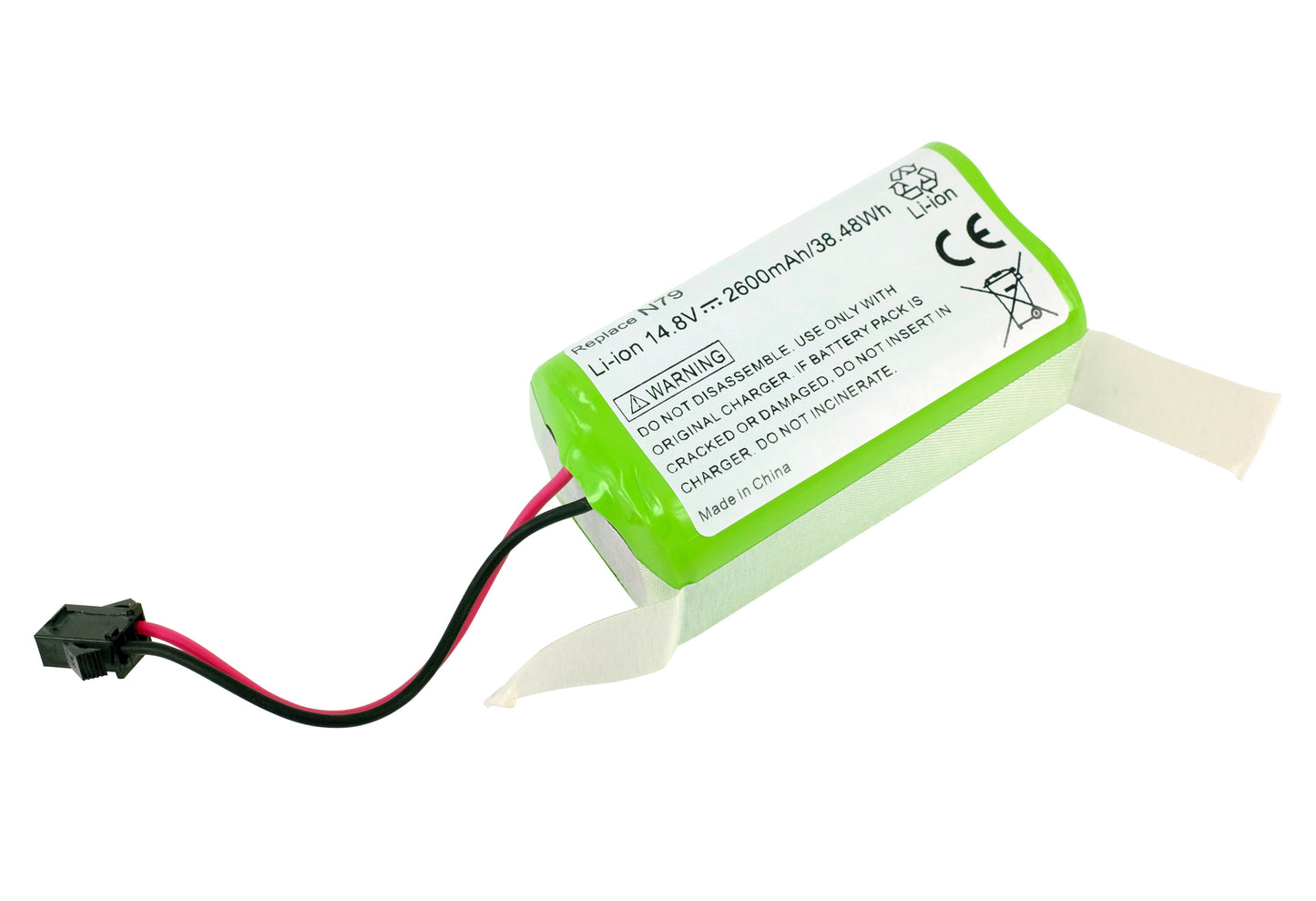 14.8V 2600mAh 38.48Wh Li-ion Battery for Kitfort Robot Vacuum Series