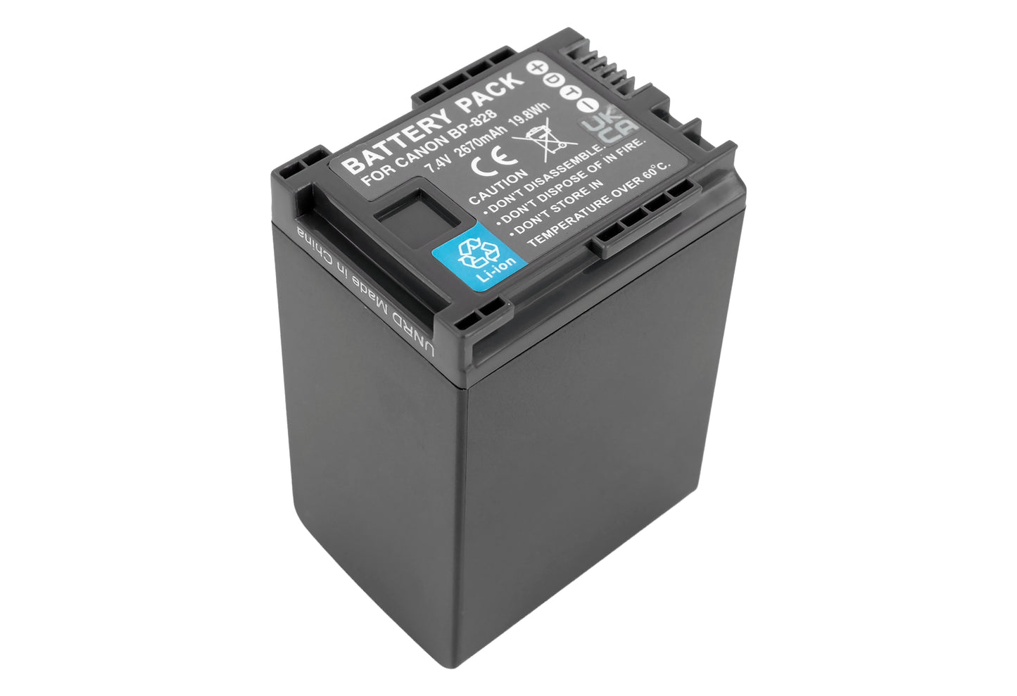 7.4V 2670mAh Li-ion Camcorder Battery for Canon BP-828 BP-820 VIXIA HF G30 XA20 XA25